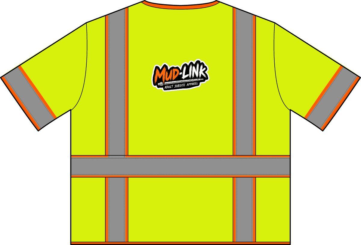 Mud-Link Class 3 Surveyor Vest in Safety Yellow